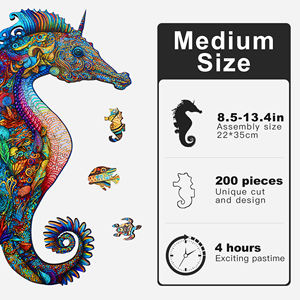 Puzzles en <span class=keywords><strong>bois</strong></span> pour adultes de haute qualité A2, A3, A4 MDF puzzles uniques <span class=keywords><strong>3D</strong></span> en forme d'animal pour enfants et adultes - Product Image 4