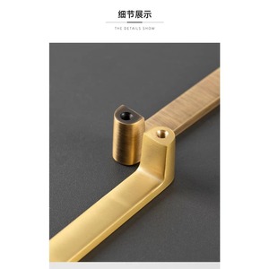 Poignées <span class=keywords><strong>de</strong></span> tiroir en laiton massif pour meubles <span class=keywords><strong>de</strong></span> cuisine, style intérieur traditionnel et luxe minimaliste, fournies directement par l'usine d'origine. - Product Image 2