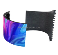 Solution publicitaire pour écran LED incurvé M-shine HD Flexible Concave Display Colonne LED