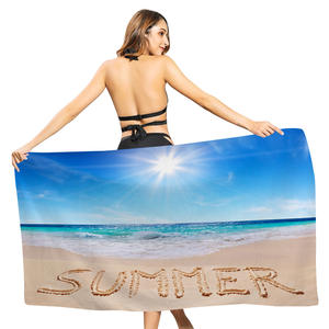 Beautiful Print Colorful <b>Microfiber</b> Quick Drying Rectangle <b>Beach</b> <b>Towel</b> Super Absorbent & Sand Free <b>Towel</b> - Product Image 3