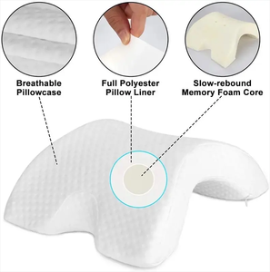 Factory Direct Premium Contour Neck Pillow Soft Ergonomic Support Cushion for Sleeping Side Sleeper Home Bedroom Use - Product Image 5