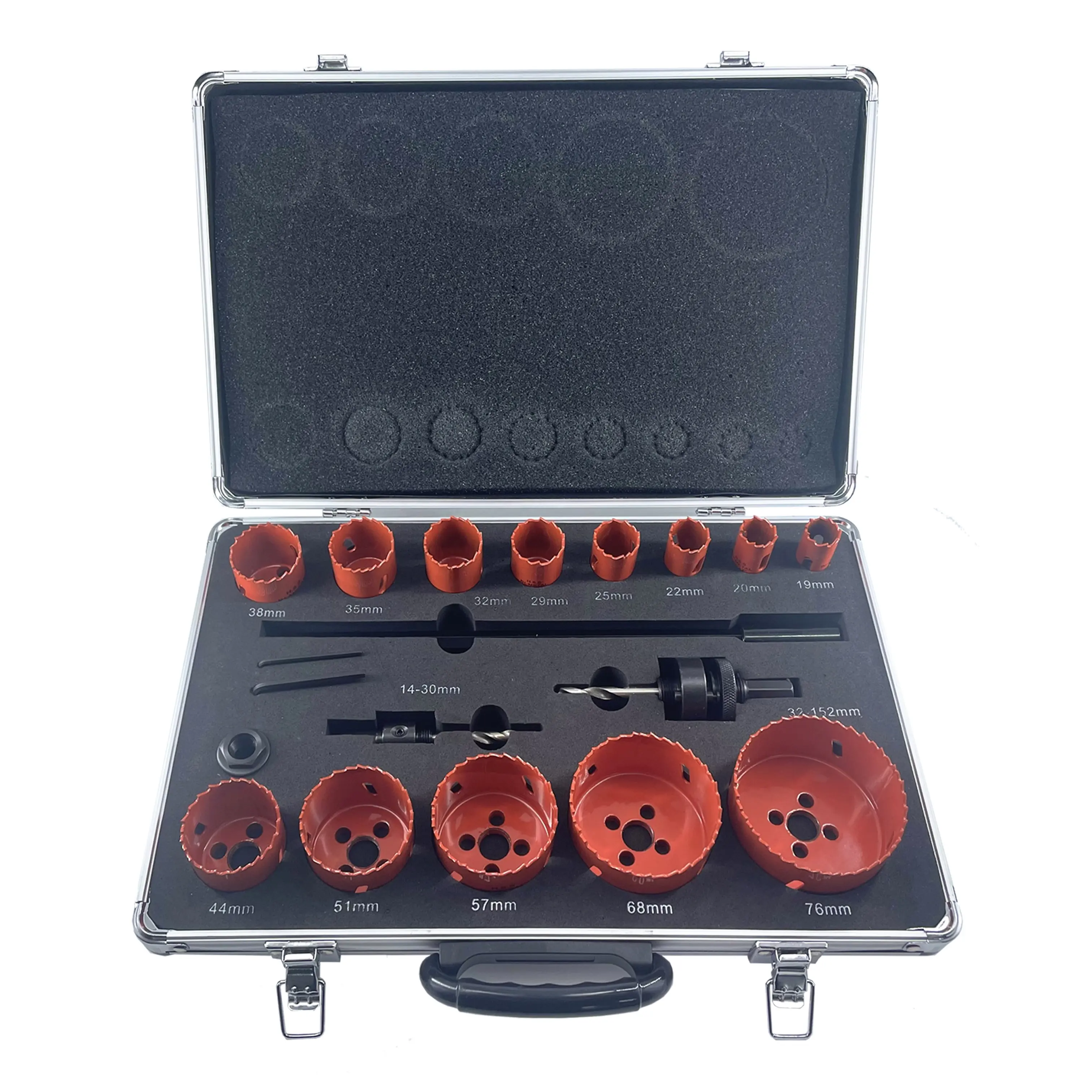Manufacturer 19-76 Mm Metric/ Imperial Size 13 PC Bi Metal Hole Saw Drill Bits Set For Wood Plaster Stainless Steel