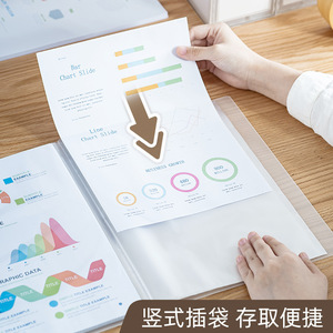 A4 Transparent Multi Layer Loose Leaf <b>Folder</b> 20 30 Pages Clip File For Documents Exam Papers ID Cards - Product Image 5