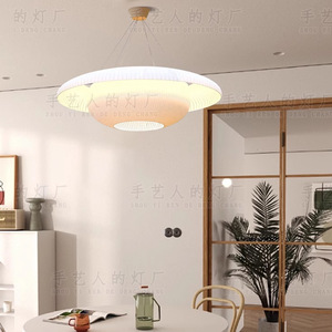 Handmade Pendant Light Round Led E27 Switch <b>Control</b> For Restaurant Bedroom Tea Room <b>Zen</b> Style Lighting - Product Image 5