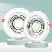 Plafonnier LED encastré en verre ultra-plat 6W 10W 15W 20W 25W, le plus vendu