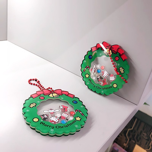 2024 Acrylic Shaker Keychain phim hoạt hình con số Acrylic quyến rũ Shaker Móc Chìa Khóa tùy chỉnh Acrylic Keychain nhà máy thiết kế giáng sinh - Product Image 4