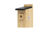 Nichoir en bois massif avec caméra pour la surveillance de la faune, conception personnalisée, observation en extérieur