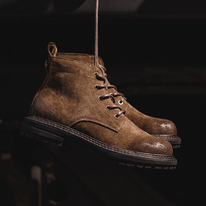 Bottes de travail pour homme Madden, collection automne, avec empeigne en velours Oxford, fermeture à lacets avant, hauteur mi-mollet - Product Image 3