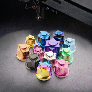 Écrou hexagonal fermé <span class=keywords><strong>en</strong></span> alliage de titane CNC pour moto TMJ M6/M8-M12/M14-M16, finition anodisée, classe 10, pour amortisseur, usage minier - Product Image 6
