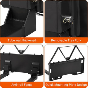 Fourches à palettes robustes Ambull Factory Wholesale 3200 LBS <span class=keywords><strong>pour</strong></span> tracteurs et chargeurs, fourches à palettes de 46 pouces <span class=keywords><strong>pour</strong></span> mini-chargeuses - Product Image 4
