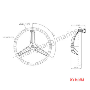 Volante marino de acero inoxidable para barco para <span class=keywords><strong>Seastar</strong></span> y Verado - Product Image 3