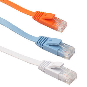 Best Price Flat <strong>Cat6</strong> RJ45 UTP Patch Cord 1m And 5m Insulated Ethernet Network <strong>Cable</strong> PVC Jacket - Product Image 2