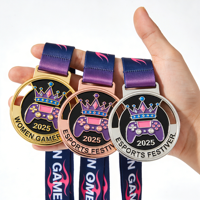 Herstellung Personalisierter 3D-Druckguss-Meisterschaftsauszeichnungen Kundenspezifisches Design Gold Silber Bronze Sport-Ehrenmedaille
