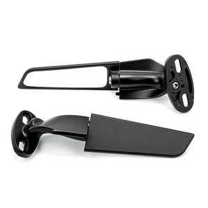 <span class=keywords><strong>Espejos</strong></span> <span class=keywords><strong>Retrovisores</strong></span> Deportivos Universales Ajustables para Motocicleta, de Aluminio CNC, con Alerón Frontal, Gran Venta - Product Image 1