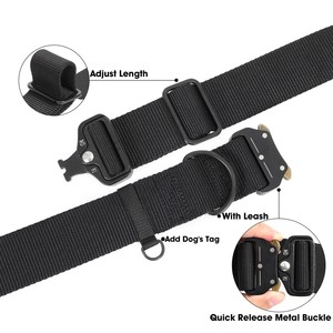 设计师狗项圈扣批发重型狗训练项圈耐用尼龙大宠物狗项圈 - Product Image 6