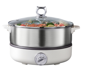 หม้อหุงข้าวไฟฟ้าแบบต้มเร็ว 1800W ขนาด 6 ลิตร - ตัวเครื่องทำจากสแตนเลส <span class=keywords><strong>304</strong></span> ใช้ได้กับเตาแม่เหล็กไฟฟ้า เหมาะสำหรับชาบูชาบู - Product Image 6