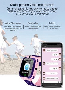 360 ° dönen Q19 2G ağ çocuklar SOS kamera ile akıllı saat çocuk Smartwatch bebek telefonu ses oyunu el feneri çalar saat - Product Image 3