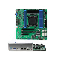 Motherboard X99 ATX, dengan Intel V3 V4 Xeon E5 prosesor Kombo LGA2011 6 * DDR4 tampilan VGA Antarmuka SATA untuk Server NAS