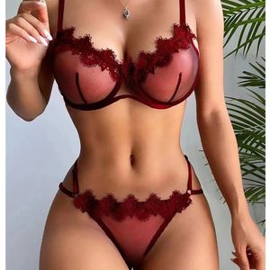 La nueva llegada más tamaño de encaje G-string <span class=keywords><strong>transparente</strong></span> <span class=keywords><strong>sensual</strong></span> conjunto de lencería <span class=keywords><strong>para</strong></span> <span class=keywords><strong>mujer</strong></span> <span class=keywords><strong>ropa</strong></span> <span class=keywords><strong>interior</strong></span> Sexy - Product Image 2