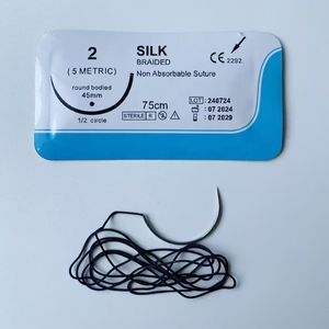 Dokter Hewan Polyglactin 910 jahitan bedah 40Mm 3/0 pemotongan sterilisasi pengobatan penyerapan Pgla - Product Image 4