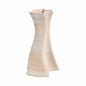 Vaso in porcellana testurizzata con silhouette fluida per un tocco decorativo nel soggiorno - Product Image 4