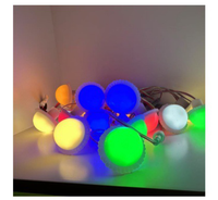Ampoule LED RGB intelligente 12V-24V D45 en forme de champignon, lumière colorée pour équipement d'amusement, effet cheval au galop