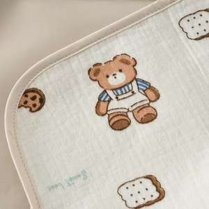 Premium Haute Qualité Imperméable PU Naturel Coton Crêpe Bébé Portable Couches <span class=keywords><strong>Matelas</strong></span> <span class=keywords><strong>À</strong></span> <span class=keywords><strong>Langer</strong></span> Lavable Réutilisable Étanche Tapis De Lit - Product Image 3