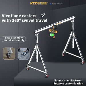 Grúa pórtico de armazón de aluminio para talleres mecánicos y astilleros Capacidad de carga pesada personalizable - Product Image 4