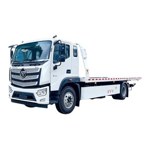 Camión Portacoches de Plataforma Plana Foton Auman 4x2 de 10 Toneladas, Grúa de Plataforma Deslizante de 10t para Tienda 4S - Product Image 1