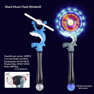 Palo de Plástico Luminoso Transfronterizo con Formas de Pez Payaso, Delfín, Dinosaurio y Tiburón, con Rotación Automática, Luz y Música Intermitentes, para Festivales - Product Image 2
