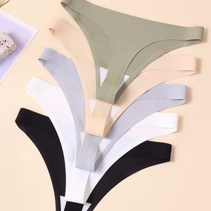 ZhenShangMei Strings sans couture pour femmes <span class=keywords><strong>String</strong></span> Culottes sans couture Respirantes Confortables Sous-vêtements pour femmes - Product Image 1