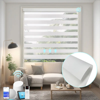 Persianas Inteligentes Zebra para Ventanas, Persianas Opacas de Lujo para el Hogar, Persianas y Contraventanas, Persianas Motorizadas con Control Remoto