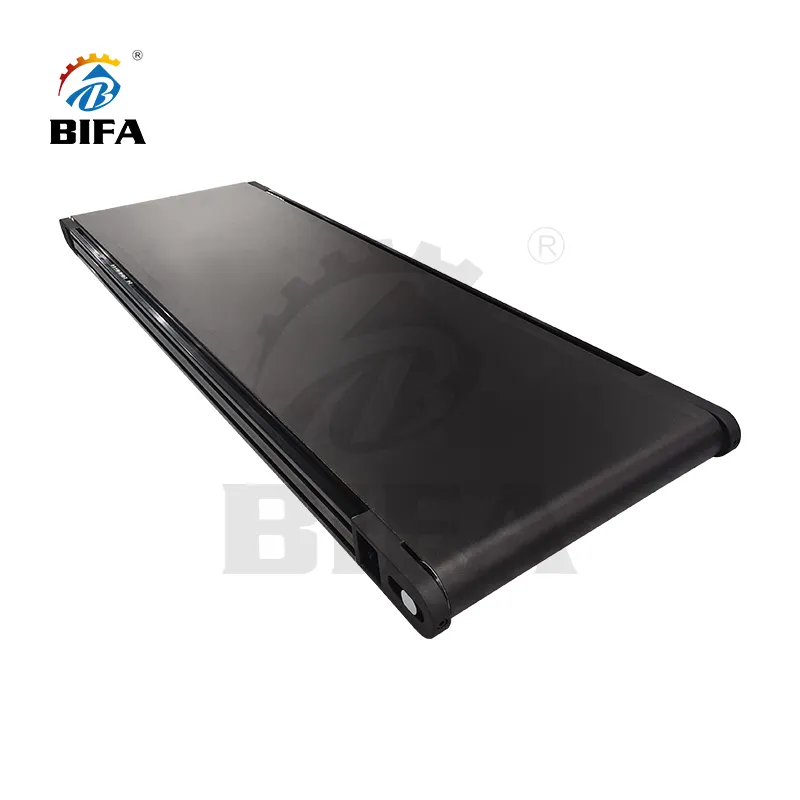 Bifa Low Profile portable mini Benchtop electric black small transporter bands forderband Belt conveyor for printer