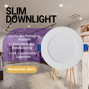 SAA RCM 10W 슬림 <span class=keywords><strong>LED</strong></span> 다운라이트 36mm 내장 드라이버 삼색 CCT 디밍 가능 IP44 모던 실내 매립등 AU 플러그 호주 - Product Image 3