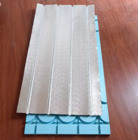 Panneau de chauffage au sol isolé de type sec au prix d'usine XPS avec couche de diffusion de chaleur en aluminium