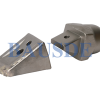 Dents de godet plates à longue durée de vie, pointes de forage à tige de 30 mm compatibles avec les supports de dents de 38 mm, outils de pieutage de fondations