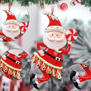 Argile polymère père noël bonhomme <span class=keywords><strong>de</strong></span> neige renne ornement pendentif, ornement d'arbre <span class=keywords><strong>de</strong></span> noël décorations suspendues <span class=keywords><strong>de</strong></span> noël - Product Image 3