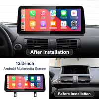 Système multimédia DVD pour voiture Linux pour BMW Série 1 E81 E82 E87 E88, écran HD 12,3 pouces, navigation GPS, Bluetooth, CarPlay, Android Auto, CCC, CIC