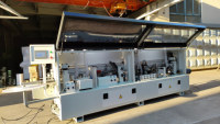 Machine à bordurer les panneaux de bois, machine à bordurer automatique contrôlée par PLC, pour la production de panneaux PVC, MDF, contreplaqué, bordure de meubles