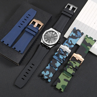 Correa de reloj de goma de camuflaje de alta calidad, 28mm, correa de silicona para AP Watch