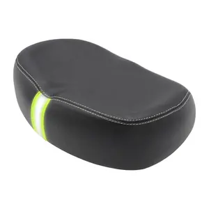 Guaranteed Black With Reflective strip Save and Wide Cycling Cushion Pad Comfortable Breathable Soft Wide Large Bicycle Saddle