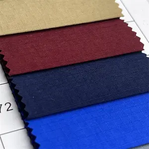 Multicolor Solid Thin Woven ripstop 100% Nylon Fabric for casual pants