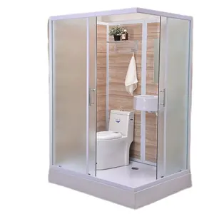 Diskon besar penutup Pancuran kaca tempered 6mm kamar mandi toilet terintegrasi