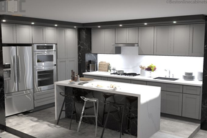 Comptoir en pierre moderne à bon <span class=keywords><strong>prix</strong></span> Ace Armoire de <span class=keywords><strong>cuisine</strong></span> à finition laquée abordable et populaire - Product Image 6