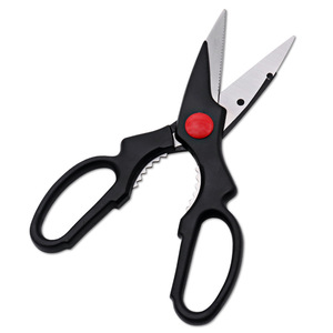 <b>Kitchen</b> <b>Scissors</b> Stainless Steel Black Straight Head Multi Functional For Home Use - Product Image 1