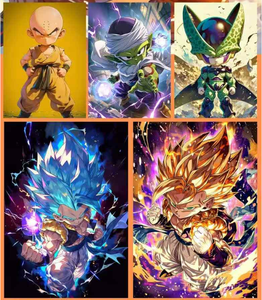 DM Wholesale DragonB Saiyan Anime A5 <span class=keywords><strong>Carte</strong></span> grand format avec estampage doré givré, Carton maître <span class=keywords><strong>de</strong></span> 65 paquets, pour collection hobby et vente au détail - Product Image 5