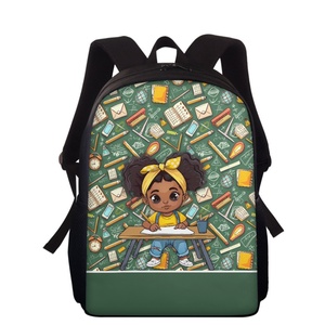 <span class=keywords><strong>Sac</strong></span> à <span class=keywords><strong>dos</strong></span> de style motif personnalisé <span class=keywords><strong>sac</strong></span> d'école <span class=keywords><strong>sac</strong></span> à <span class=keywords><strong>dos</strong></span> personnalisé imperméable à l'eau fille mignonne impression fille noire - Product Image 2