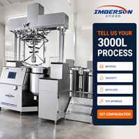 Système de mélange sous vide industriel 3000L avec plateforme et tuyauterie, pour usine à grande échelle, nouvelle ligne de production, émulsifiant chimique sous vide SUS