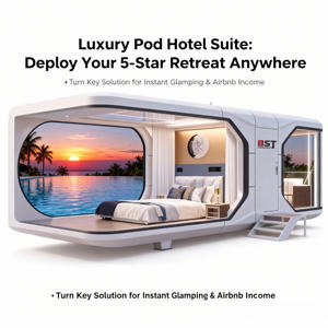 편안한 생활을 위한 스틸 모델 우주 캡슐 가구 조립식 주택 수면 모듈 방수 스마트 - Product Image 3