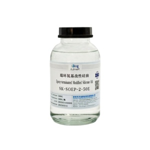 น้ำมันซิลิโคนดัดแปลงที่มีส่วนผสมของอีพ็อกซี <span class=keywords><strong>SK</strong></span>-SOEP-2-50E |   โพลิเมอร์ซิลิโคนอีพ็อกซี่ฟังก์ชันแนลชนิดอะลิฟาติก - Product Image 1